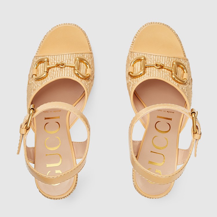 745955.FABZS.9544.012.090.0000.Light Womens Horsebit platform sandal